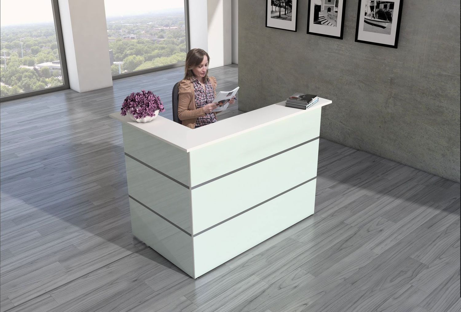 Atlantis Glas | Theke in verschiedenen maßen Atlantis Glas | Theke in verschiedenen maßen, Form: Einzeltheke Links mit Seitenblende, LED: Ohne LED, Taschenablage: Ohne Taschenablage