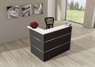 Atlantis Anbautheke Anthrazit – Modularer Arbeitsplatz mit Zubehör