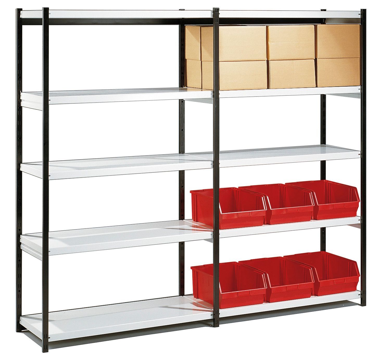 Regal Stora 100 Regal Stora 100, Farbe: Schwarz - Lichtgrau