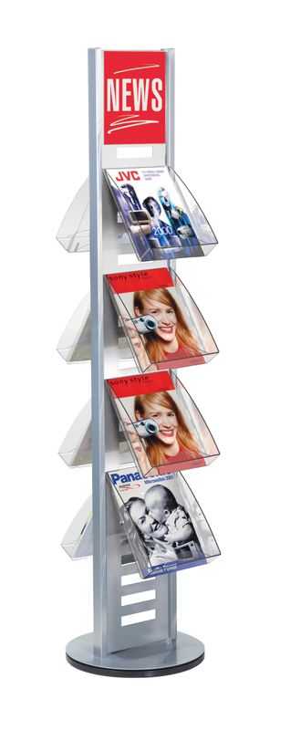 Prospektständer Tec-Art drehbar | Ø 540mm × H 1710 mm