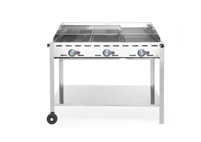Green Fire 3 Brenner Gasgrill | 17,4 kW mit Rollengestell