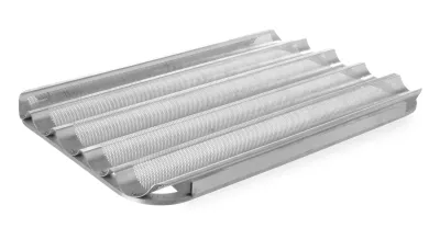 Baguette-Backblech | Aluminium | 600×400 mm | 5 Mulden Baguette-Backblech | Aluminium | 600×400 mm | 5 Mulden