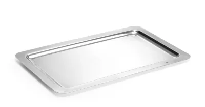 Serviertablett GN 1/1 Edelstahl | 530x325x(H)13mm