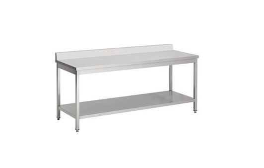 Arbeitstisch mit Grundboden & Aufkantung | T: 60 H: 85 cm