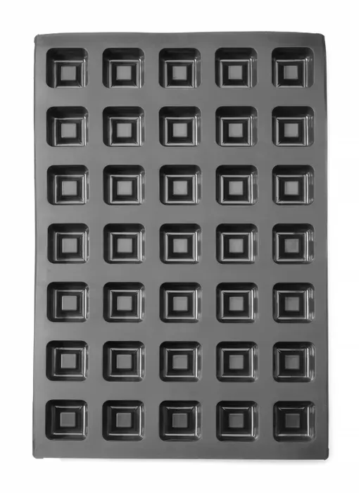 Silikonform Quadrat | Antihaft | 570×375×25 mm