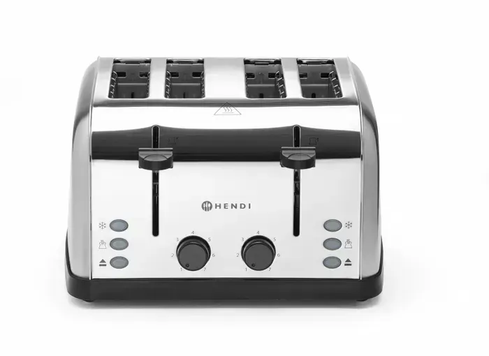 Edelstahl Toaster | 4-fach | mit 7 Bräunungsstufen