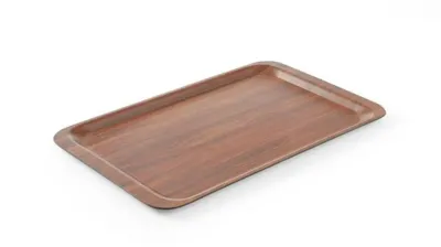 Serviertablett in Holzoptik | rechteckig