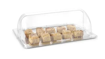 Rolltop-Haube aus Polykarbonat, 540x330x(H)180mm