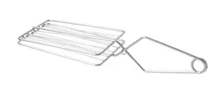 Toasterzange | Edelstahl | 100×340×64 mm