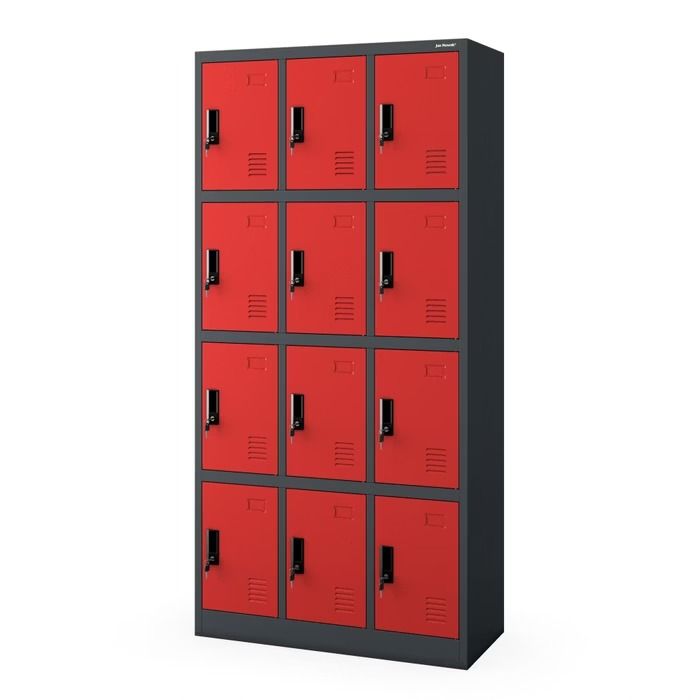 Spind Fächerschrank Schließfachschrank mit 12 Fächern MARCIN | 900 x 1850 x 400 mm Spind Fächerschrank Schließfachschrank mit 12 Fächern MARCIN | 900 x 1850 x 400 mm