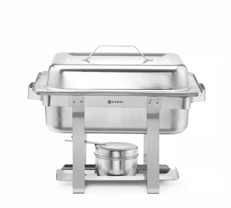 Chafing Dish Gastronorm 1/2, Edelstahl, 4,5L, mit Brennpastenbehälter