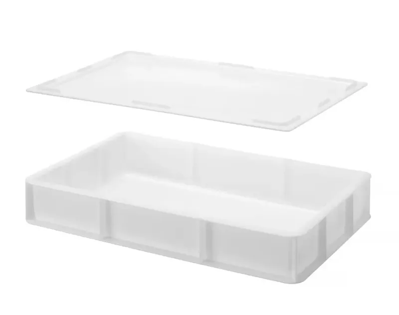 Pizzateigbox GN 1/1 mit passendem Deckel – stapelbar & hygienisch