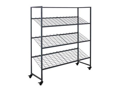 Obst- und Gemüseregal mit 3 Schrägetagen