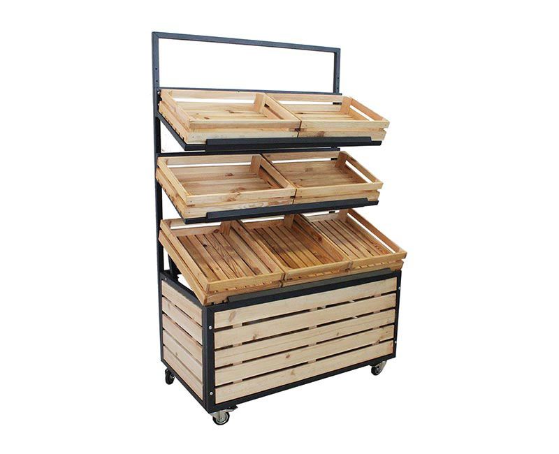 Obstregal - Gemüseregal mit 3 Etagen