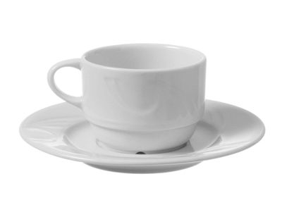 Porzellan Cappuccino-Tasse und Unterteller | 0,23L | 12 stk. Porzellan Cappuccino-Tasse und Unterteller | 0,23L | 12 stk.