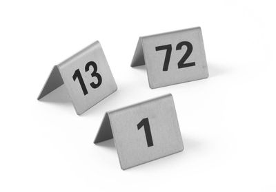 Tischnummern | Nummer 1-72 | 12er Set | 50x35x(H)40mm