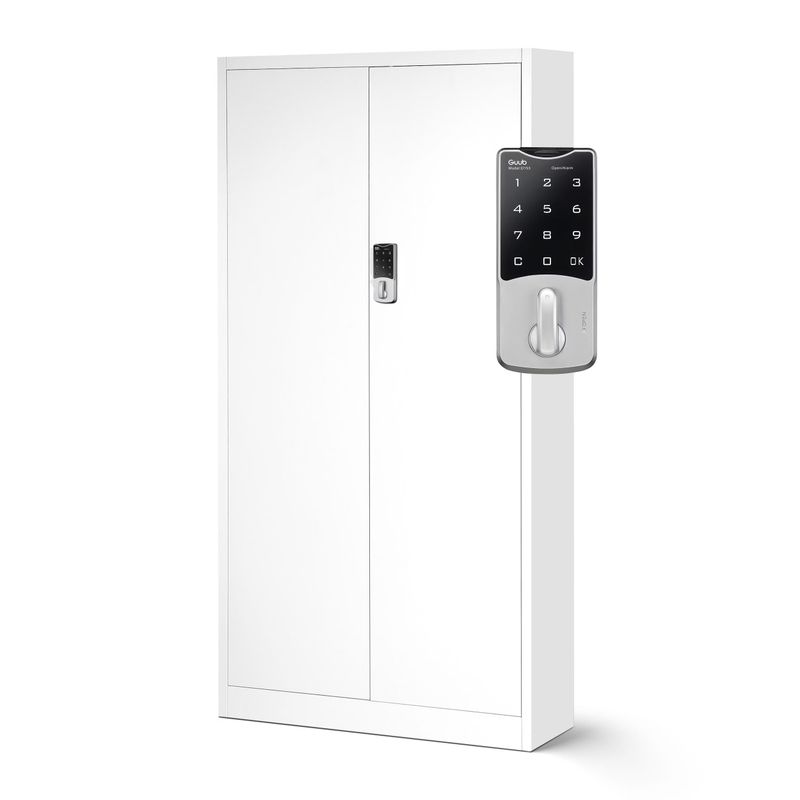 Metallschrank Aktenschrank mit Zahlenschloss DANIEL | 900 x 1850 x 400 mm Metallschrank Aktenschrank mit Zahlenschloss DANIEL | 900 x 1850 x 400 mm