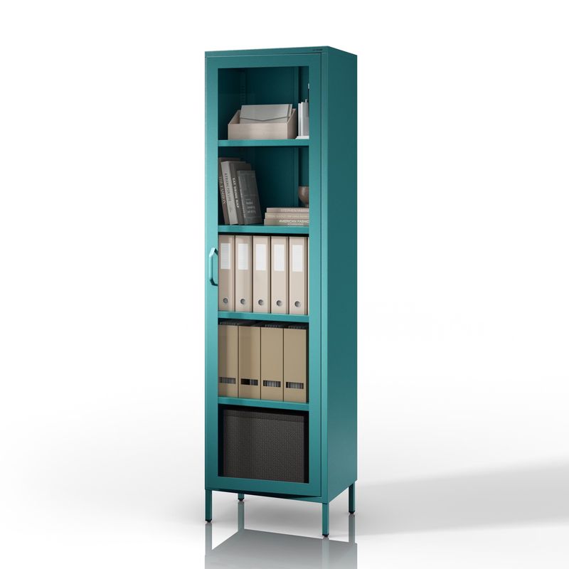 Glasvitrine LUIGI | 50 × 35 × 180 cm | Schwarz Glasvitrine LUIGI | 50 × 35 × 180 cm | Schwarz