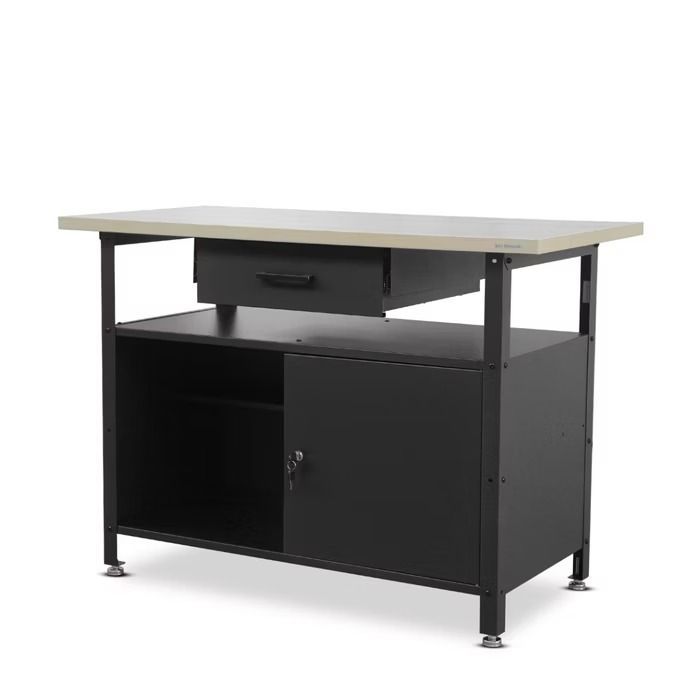 Werktisch ERIC | 1200 x 850 x 600 mm, Farben: Schwarz