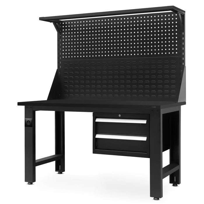 Große Werkbank LOGAN | 1500 x 1700 x 750 mm | verschiedene Wörter Große Werkbank LOGAN | 1500 x 1700 x 750 mm | verschiedene Wörter, Farben: Schwarz