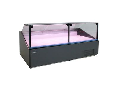 Kühltheke mit Lift-up-Glas | 250 × 115 × 115 cm | Modern-Expo Quadros