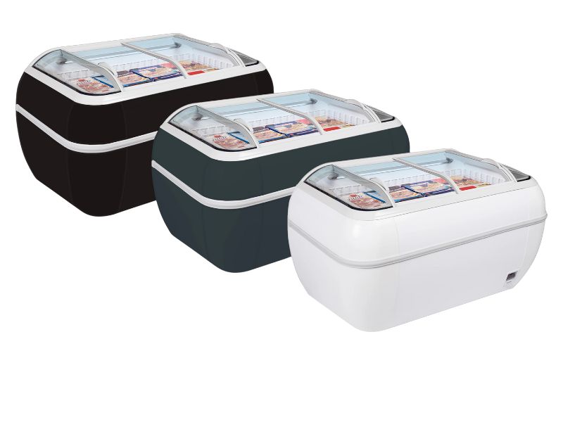 Supermarkt Kühl- & Gefriertruhe Kombigerät | 1697 Liter | 1470 × 812 × 915 cm, Farben: Weiß