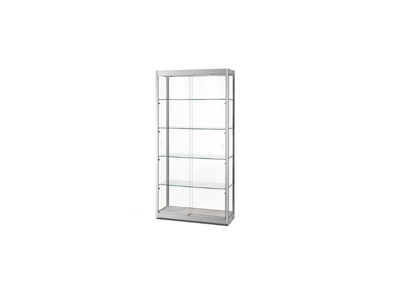 Verkaufsvitrine 315 1000 | LED Deckenspots und Seitenbeleuchtung | 1000x400x200 mm