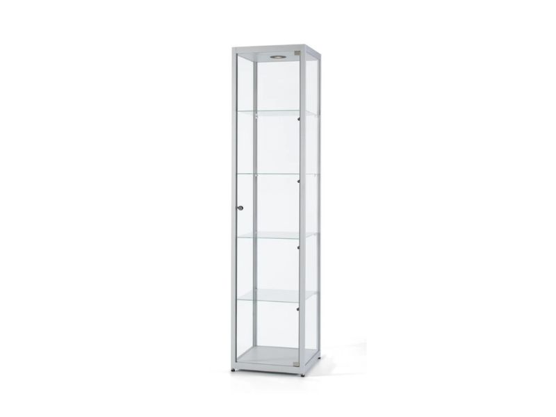 Verkaufsvitrine 115 500 | LED Deckenspot und Seitenbeleuchtung | 500 x 500 x 2000 mm Verkaufsvitrine 115 500 | LED Deckenspot und Seitenbeleuchtung | 500 x 500 x 2000 mm