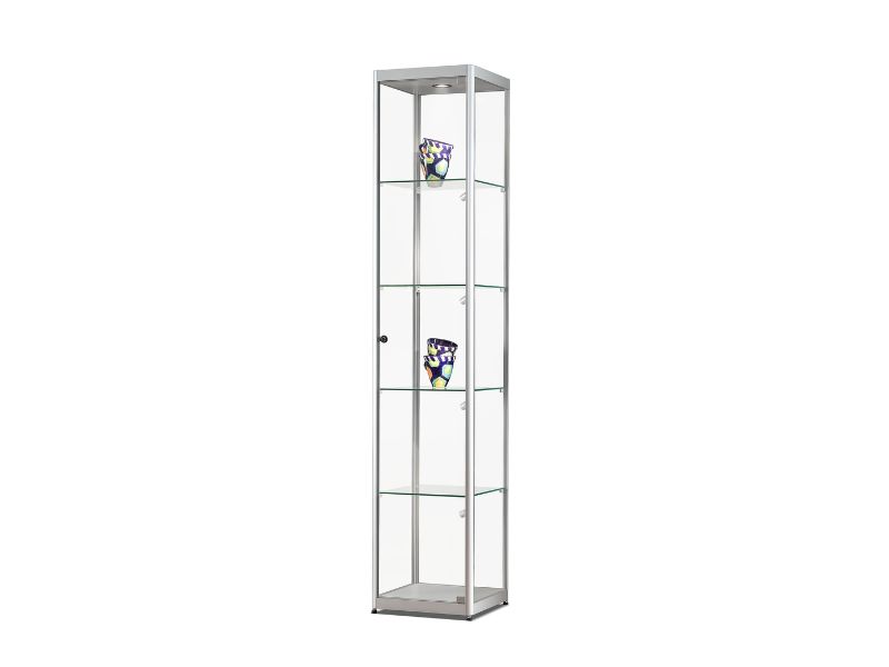 LED Glasvitrine 115 400-SIDE LIGHT | 400x400x2000 mm