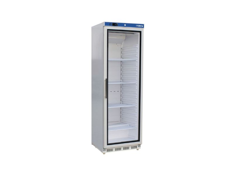 Lagerkühlschrank HK 400 GD V2 mit Glastür, weiß | Saro Lagerkühlschrank HK 400 GD V2 mit Glastür, weiß | Saro