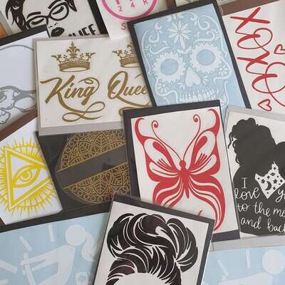Permanent Adhesive Vinyl Decals