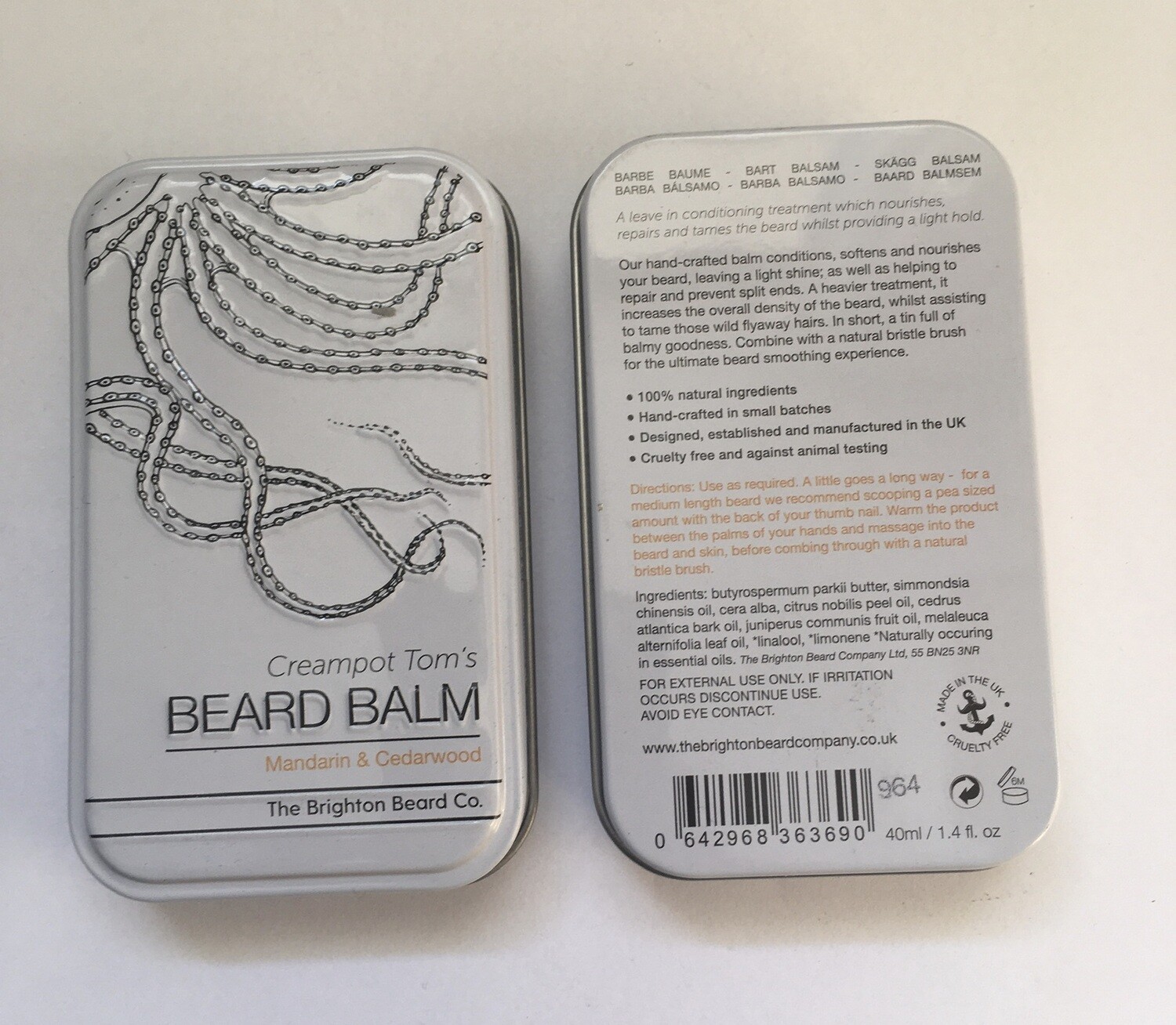 Brighton Beard Balm 40 ml Rectangle