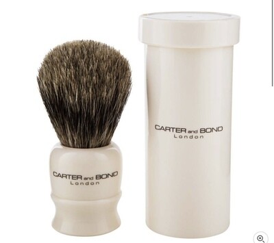 Carter & Bond Badger Shaving Brush with travel case