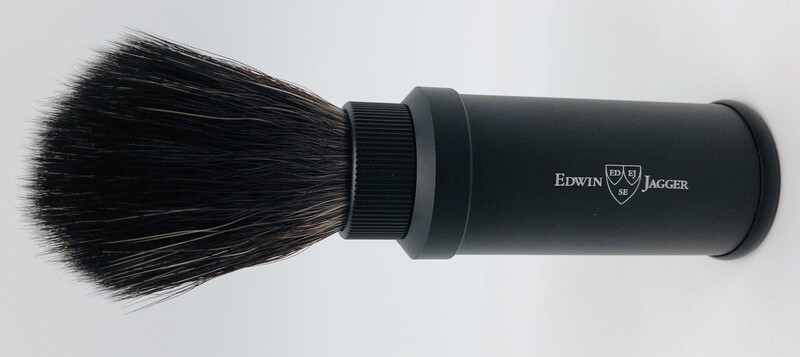 Travel brush synthetic black Edwin jagger