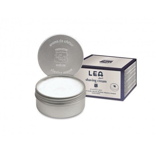 Sandalwood &amp; Moss aroma LEA shaving cream tin