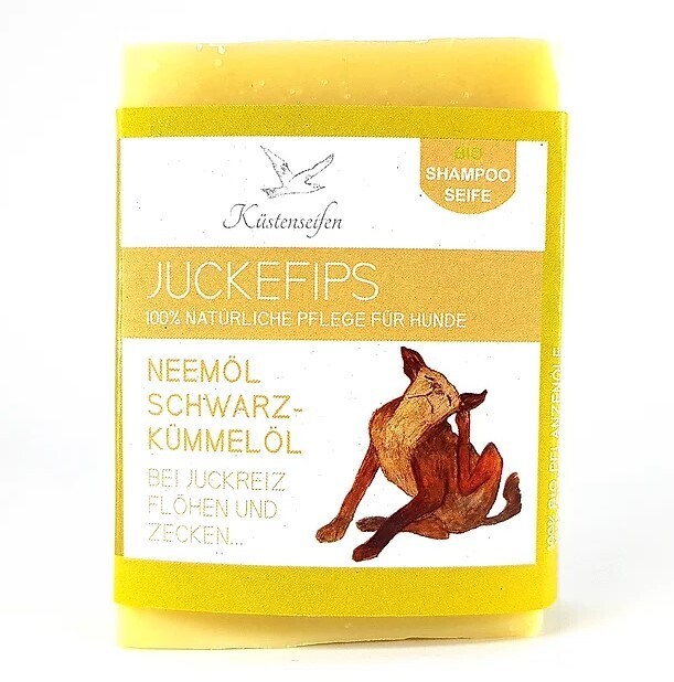 Küstenseife Hunde-Shampooseife Juckefips Neem / Schwarzkümmel