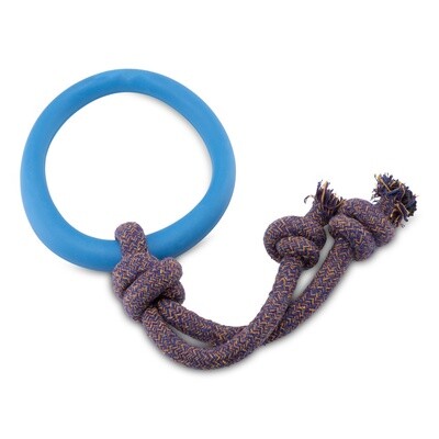 Beco Hoop on Rope Zerrspielzeug blau