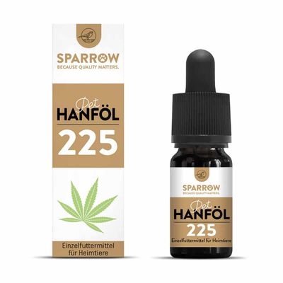Sparrow Pet Vollspektrum Hanföl 225 CBD 10ml