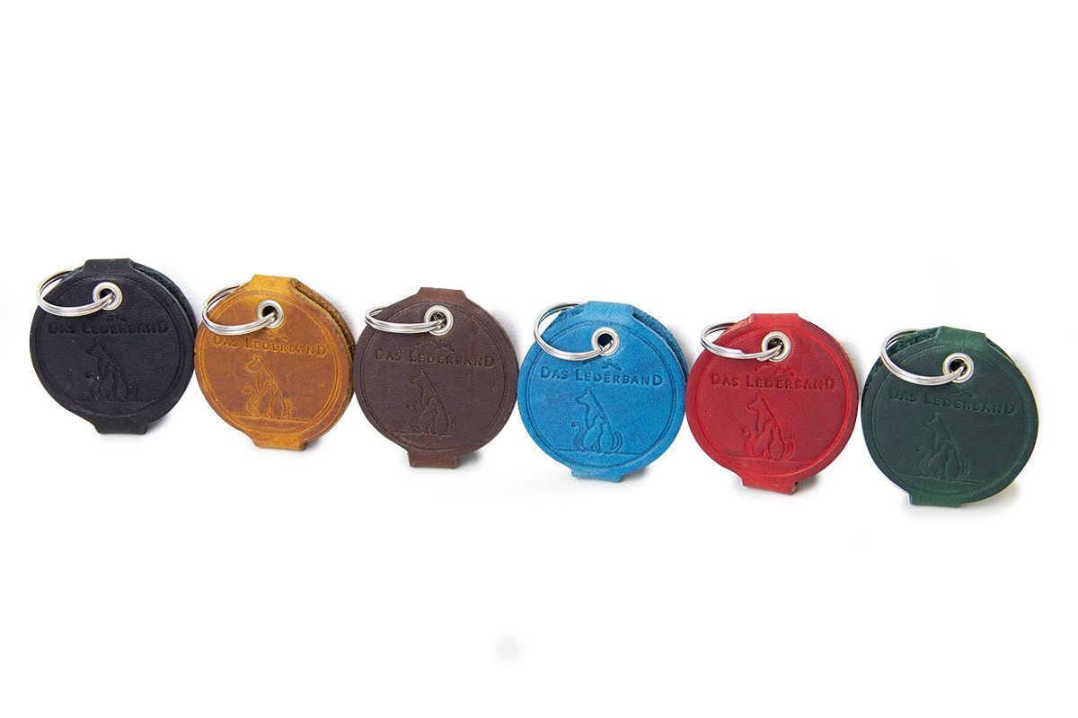 Lederband Hundemarken-Etui