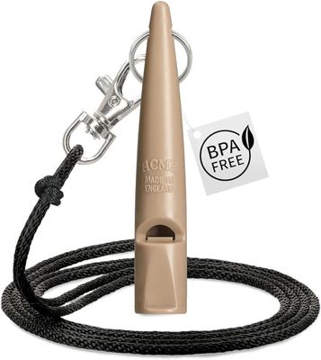 ACME Hundepfeife No 210,5 Nougat beige mit Pfeifenband