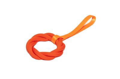 Wurfring aus Kletterseil orange