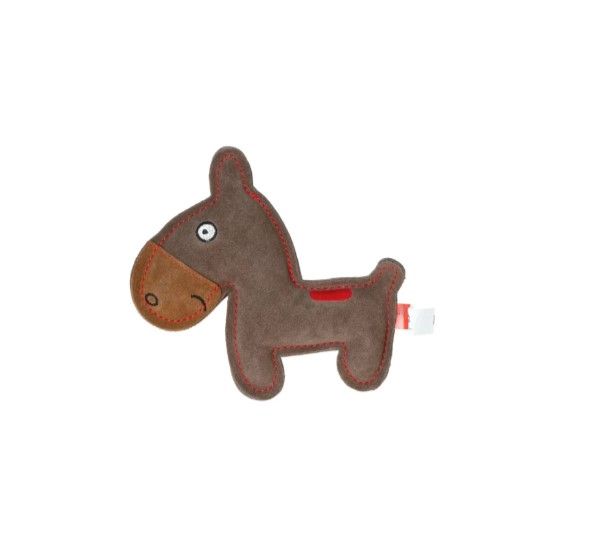 Doggy Doodles Hundespielzeug aus Leder Esel braun