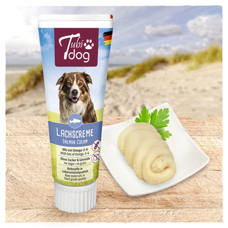 HP Tubi Dog Delikatess Lachscreme 75g HP Tubi Dog Delikatess Lachscreme 75g