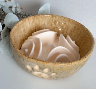 Slow Feeder  Napfeinsatz "creme"