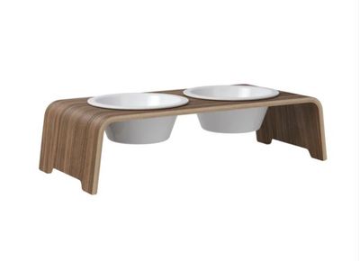 DOGBAR M-small Nussbau mit Porcellan