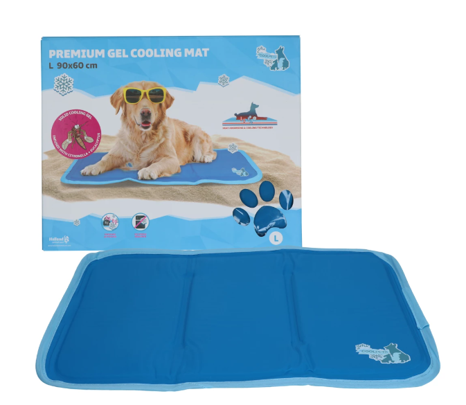 CoolPets Kühlmatte mit festem Gel "blau", Größe: S