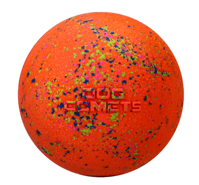 Dog Comets Stardust Ball "orange" schwimmt
