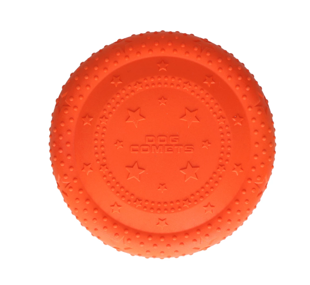Dog Comets Frisbee "Ufo Flyer" orange schwimmt