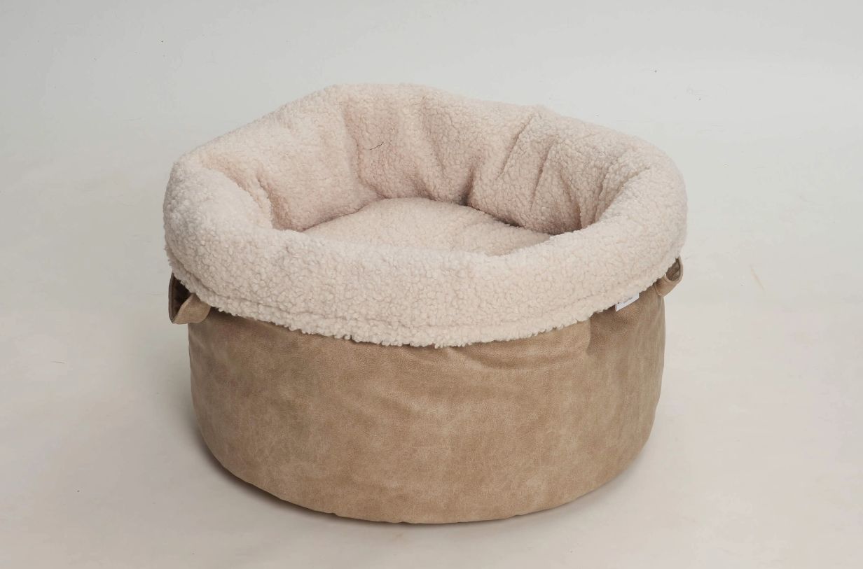 DITC Hundebett Shopper Little Basket Saddle "gravel"