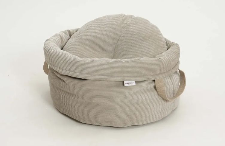 DITC Hundebett Shopper Little Basket Chalsea cord "gravel"